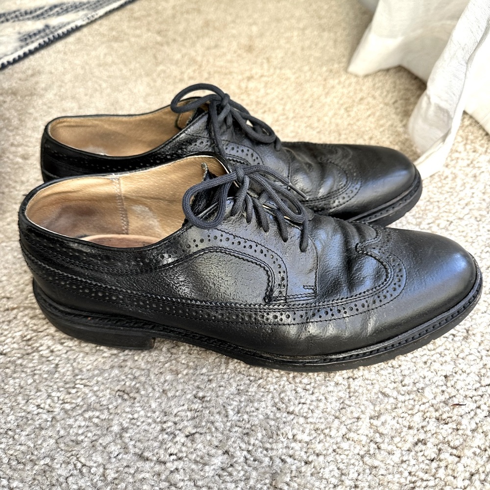 Frye men’s black leather Brogue oxfords